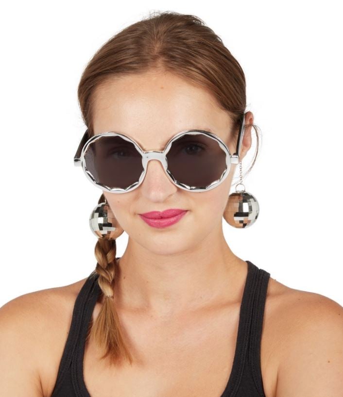 Lot De 2 Boules Disco À Facettes - Lunettes De Soleil - Serre-Tête Lot De 2 Boules Disco À Facettes - Lunettes De Soleil - Serre-Tête