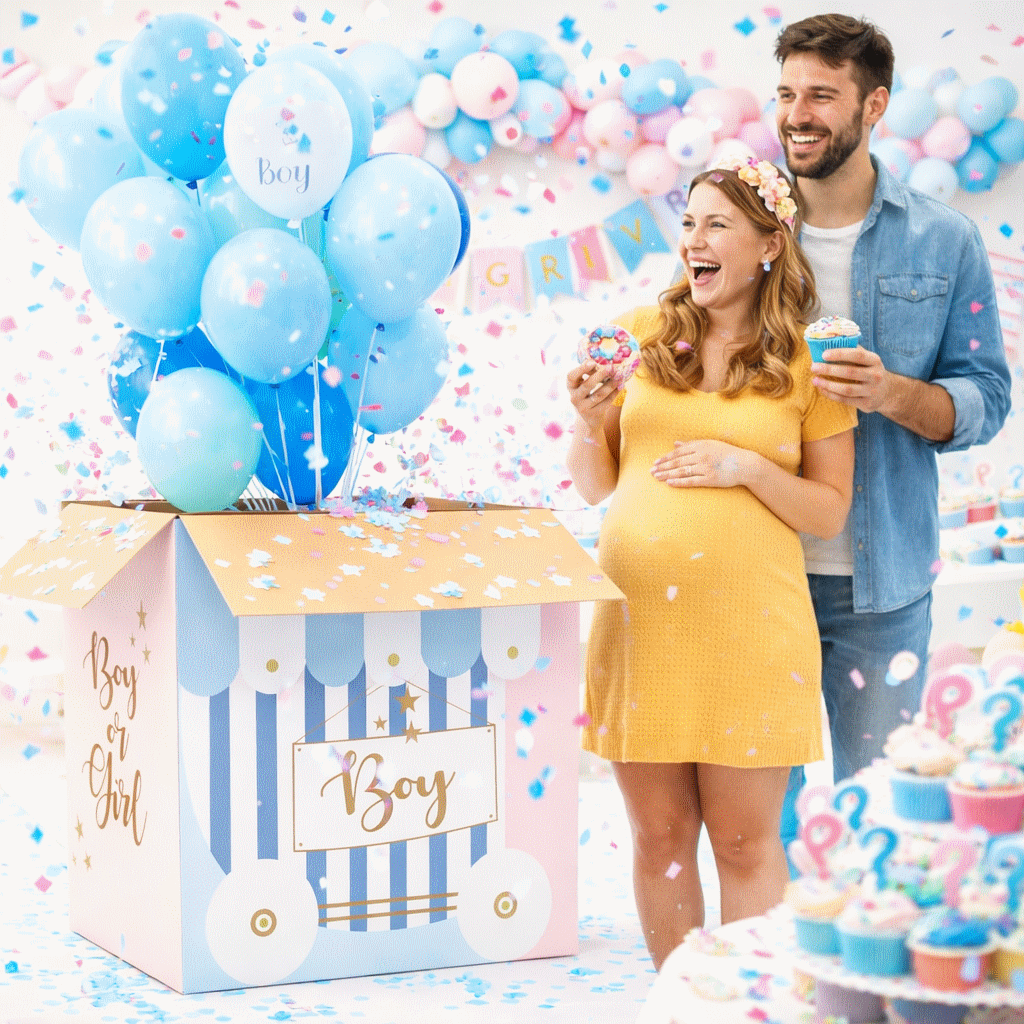 JEU D'IDÉES DE révélation du genre de bébé Célébrations créatives