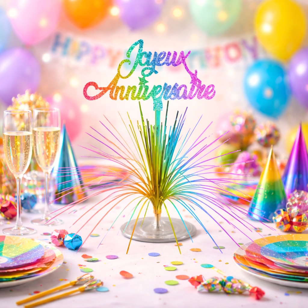 13 Pièces Décorations D'anniversaire Pour Hommes Et Femmes, Kit De Party Supplies P 35100353