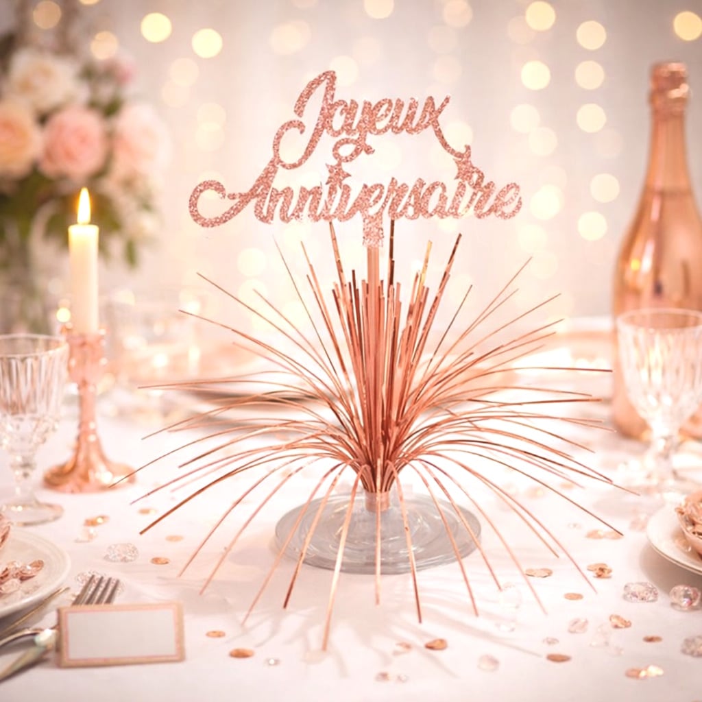 Bougie 18 Ans Rose Gold Tralala, Anniversaire, Décoration Gâteau