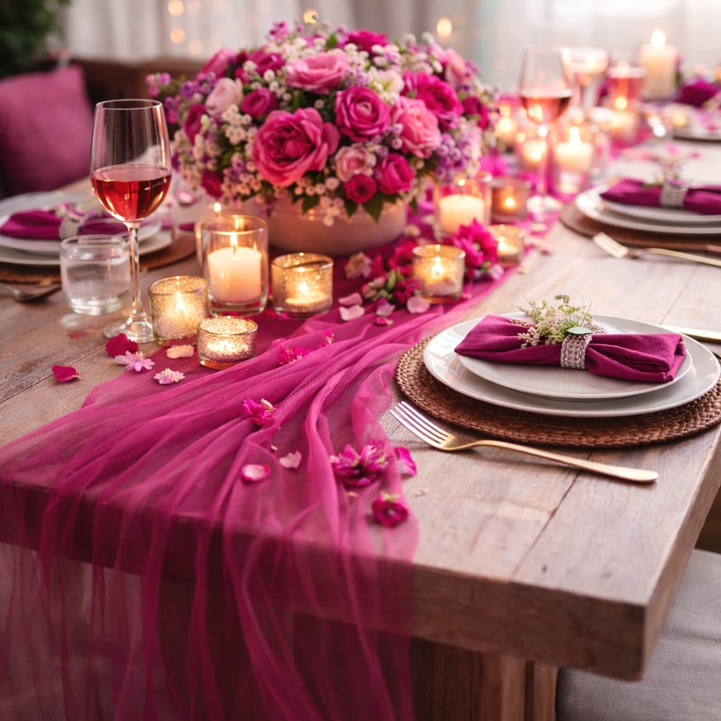 Chemin de table organza Vert anis uni, Décoration mariage pas cher