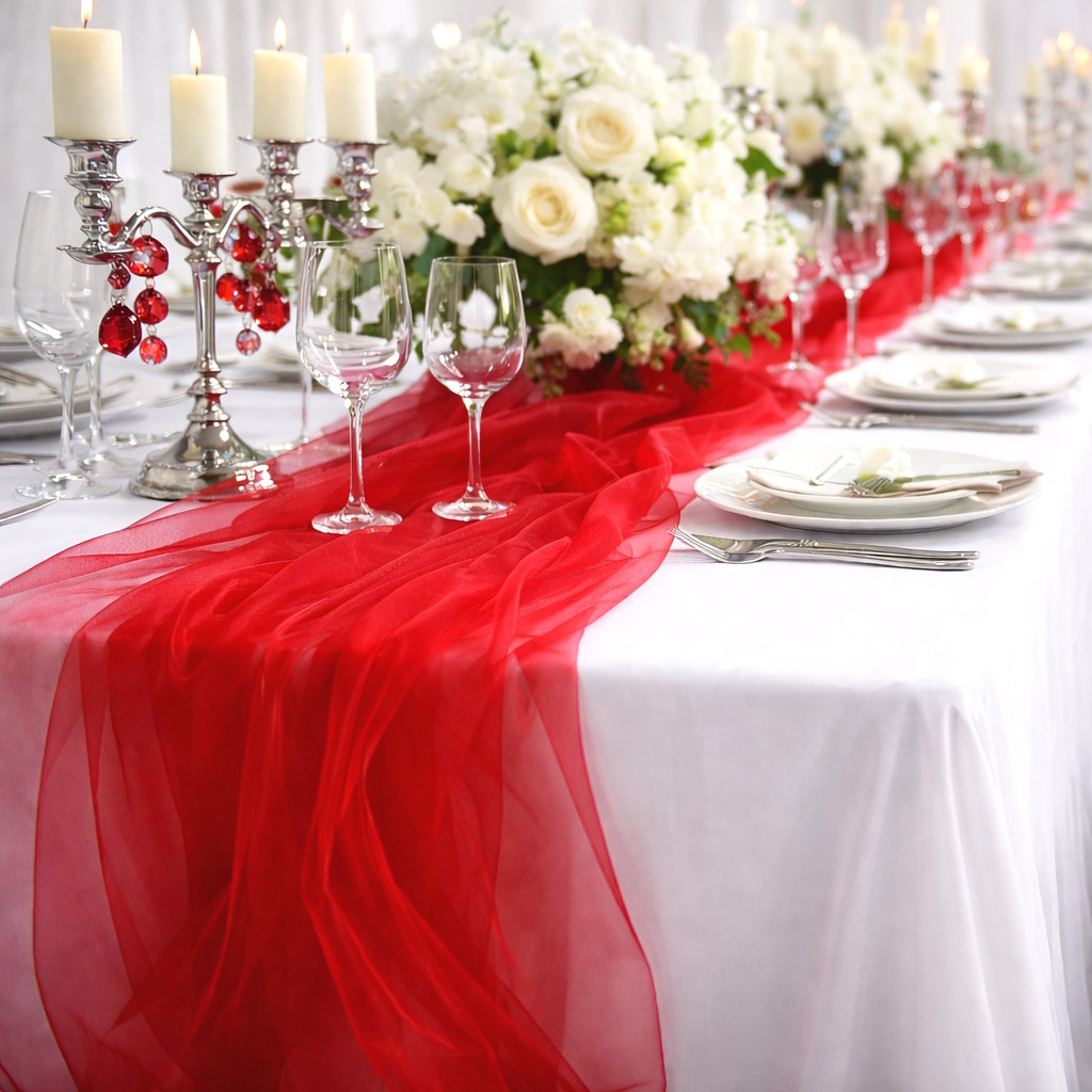 Chemin De Table Rouge Noël Pier 1 - Motif étoile Bijou, Neuf Sans étiquette, Longueur 45 Cm