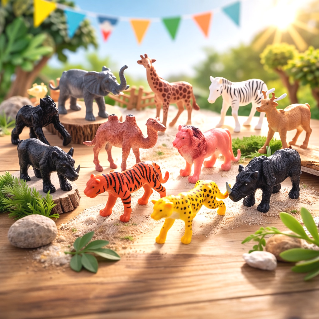 Cake Toppers Animaux de la Forêt - Recyclable pour l'anniversaire de votre enfant