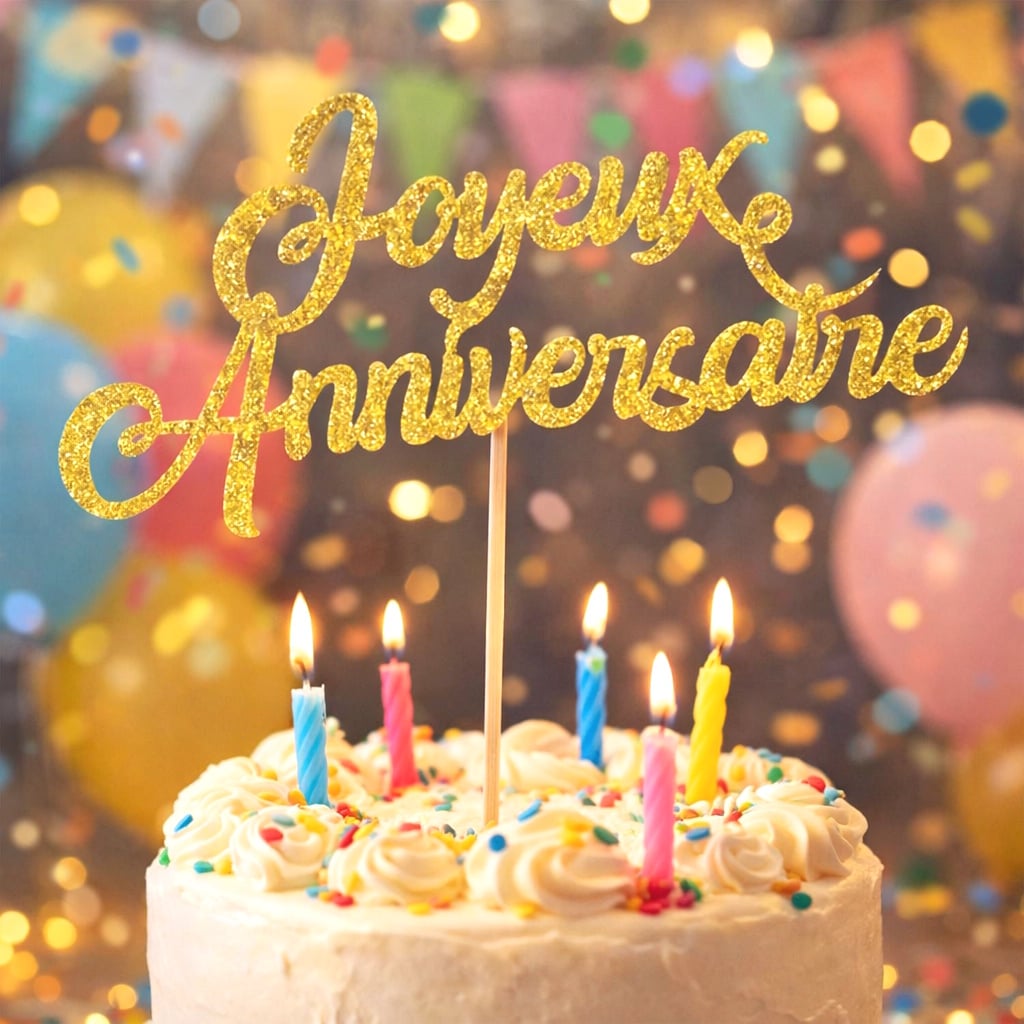 Kit Décoration Anniversaire Violet – Ballons, Bannière, Toppers Cupcake – Thème Parfait Enfants
