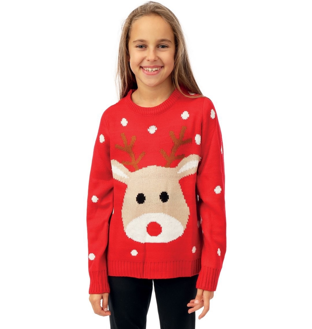 Ensemble Fille Gymboree Taille 5/6 - Pull Renne Cabine & Jupe Marron, Très Bon état Occasion
